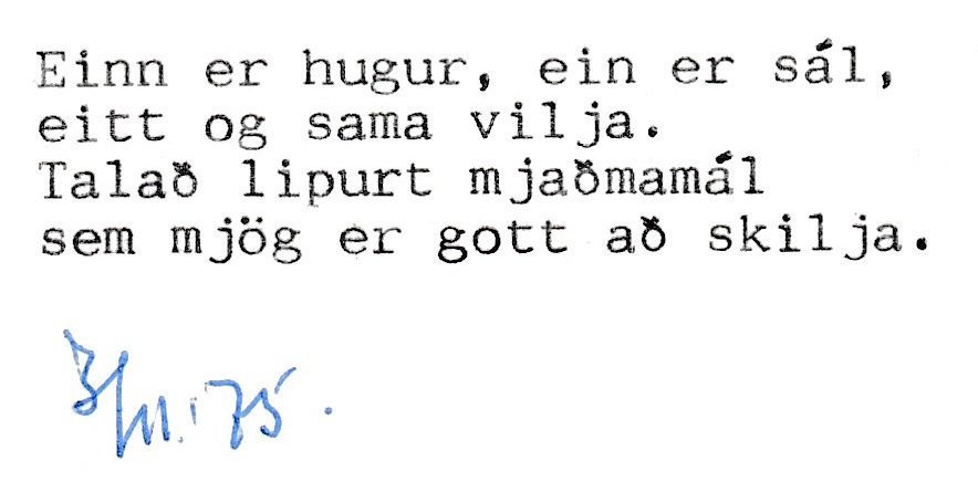 Frumgögn 1 af 3. nóvember 1975
