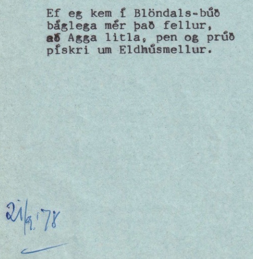 Frumgögn 1 af 21. september 1978