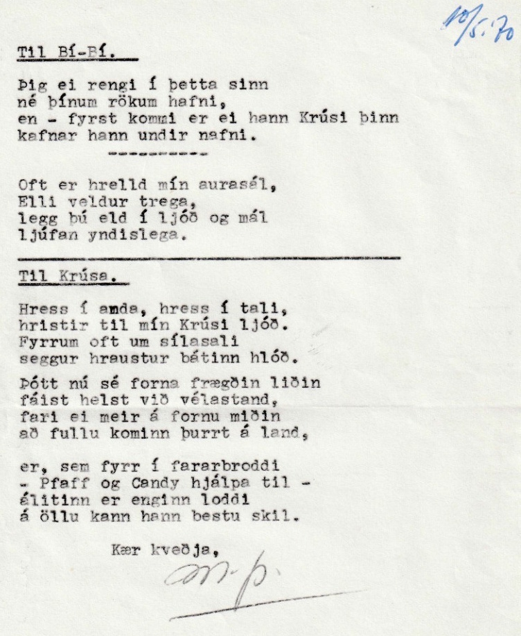 Frumgögn 1 af 10. maí 1970