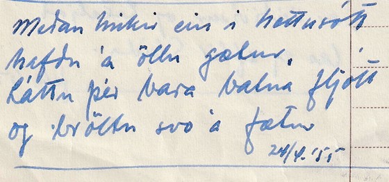 Frumgögn 1 af 24. apríl 1955