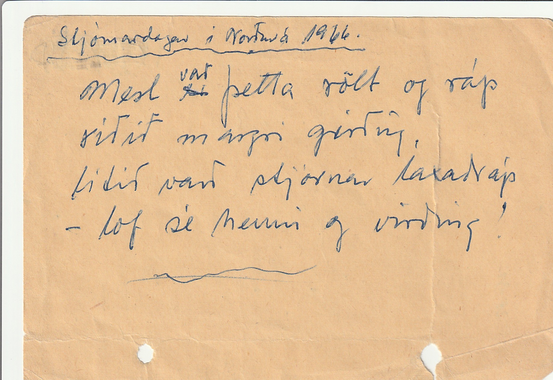 Frumgögn 1 af Stjórnardagar í Norðurá 1966 5. júní 1966