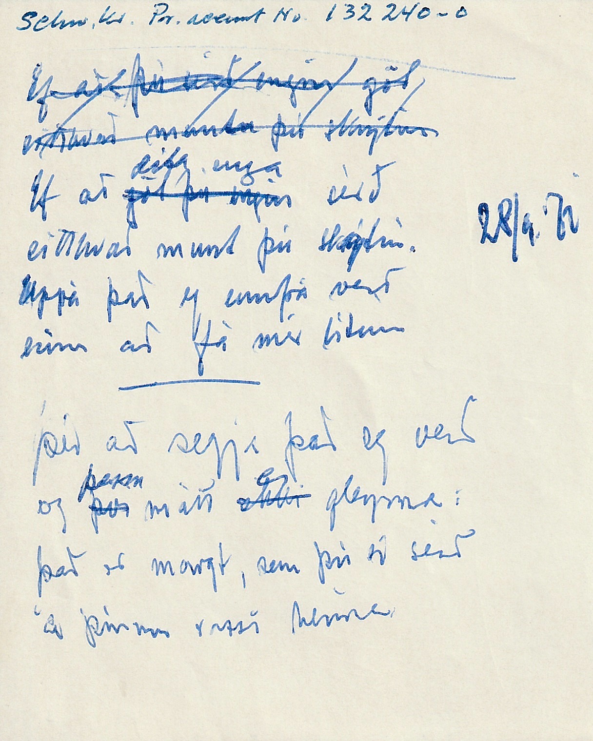 Frumgögn 1 af 28. september 1971