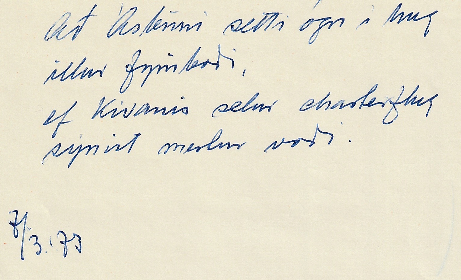 Frumgögn 1 af 7. mars 1973