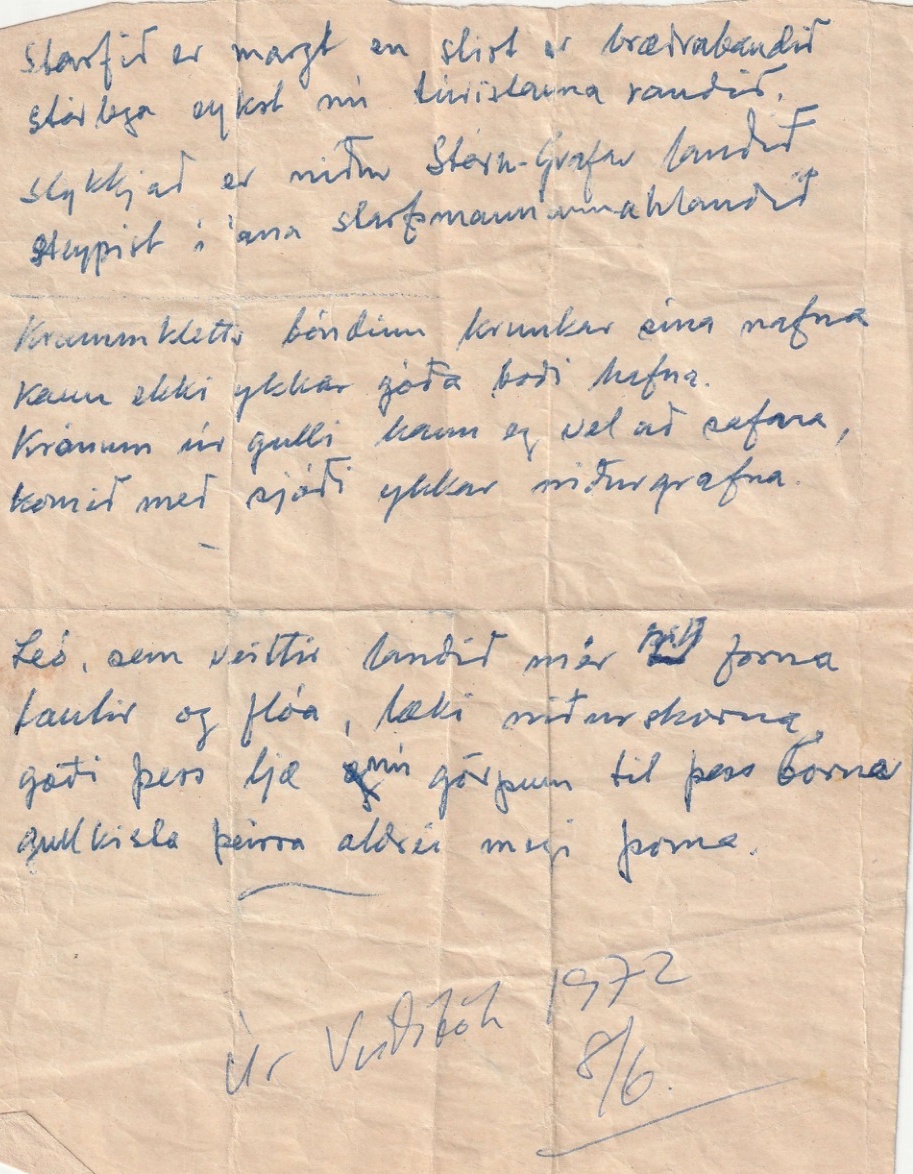 Frumgögn 1 af 8. júní 1972