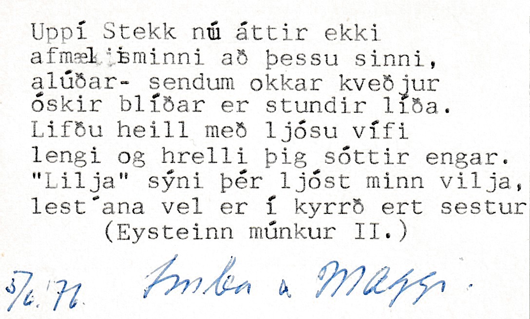 Frumgögn 1 af 5. júní 1976