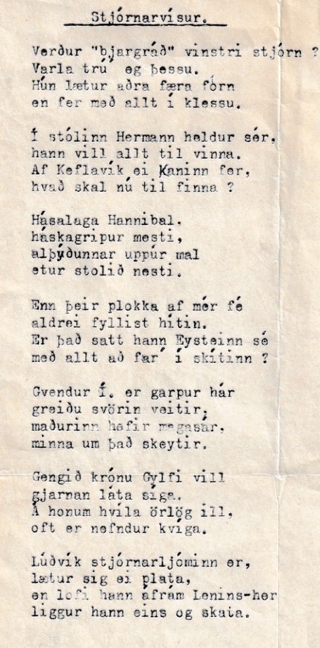 Frumgögn 1 af Stjórnarvísur